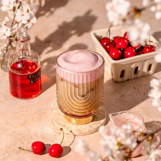 Iced Cherry Chai Latte